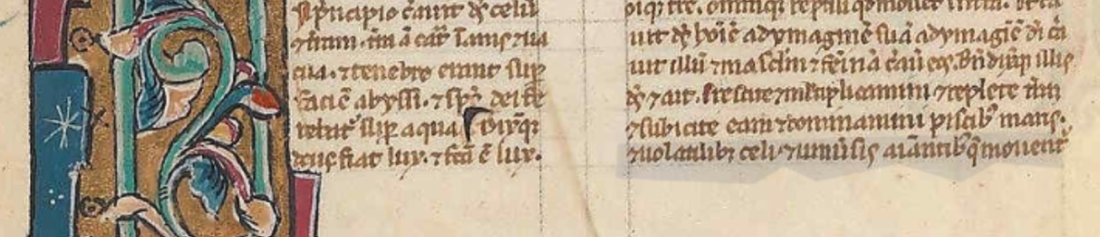 Figure 2: Example of “regular” letters at the bottom line of 6v in the Beinecke MS 1100 manuscript.